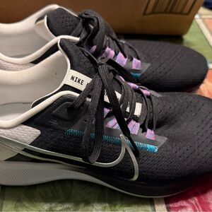 Men’s Nike Air Zoom Pegasus 38 Black White Silver Platinum Shoes Sneakers Size 9